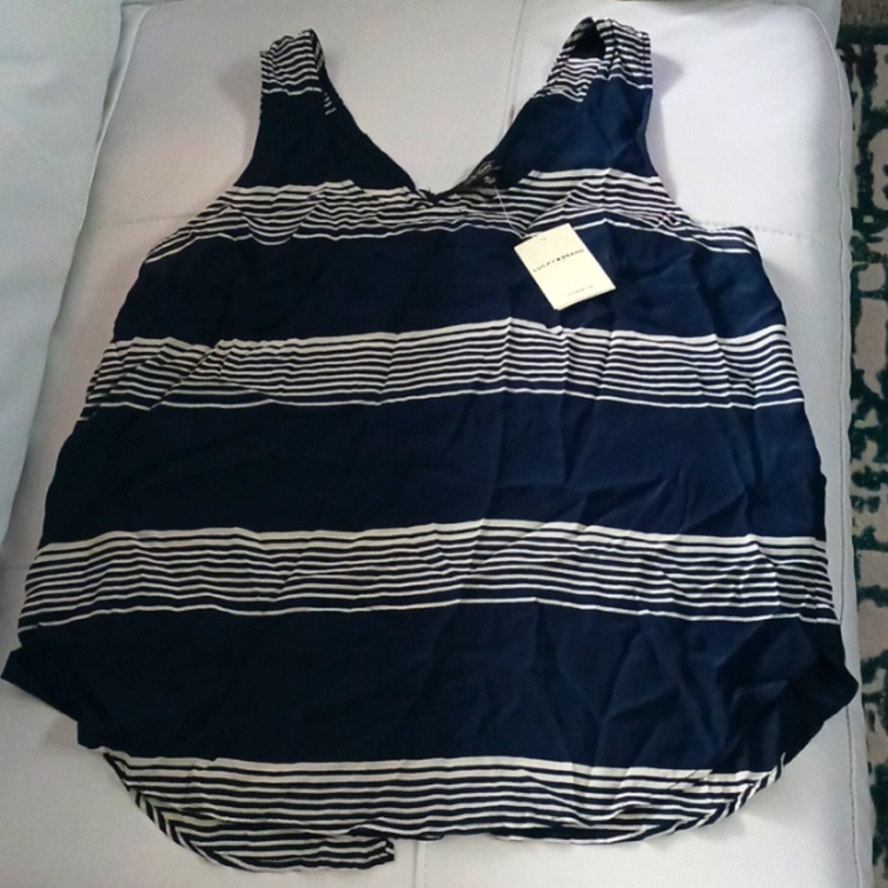 LUCKY BRAND Silk 100% Tops Medium